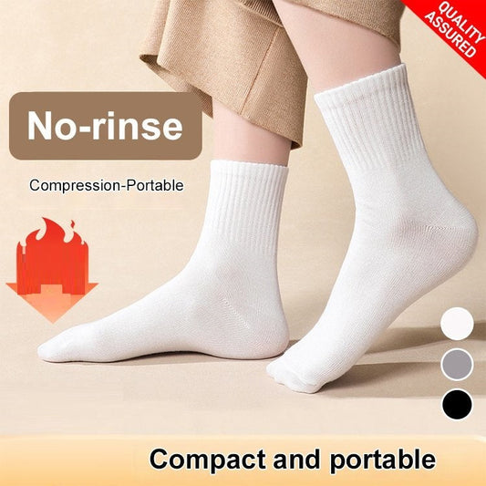 5 Pairs-Nicht waschbare, tragbare, komprimierte Baumwollsocken
