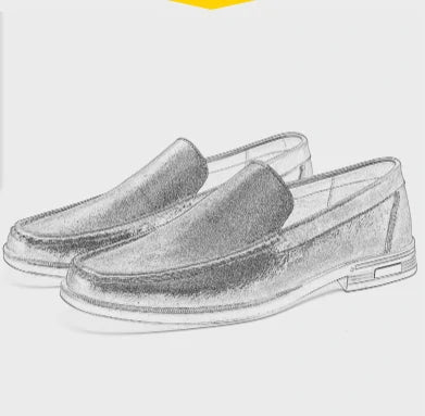 Italienische Herren-Loafer aus echtem Leder