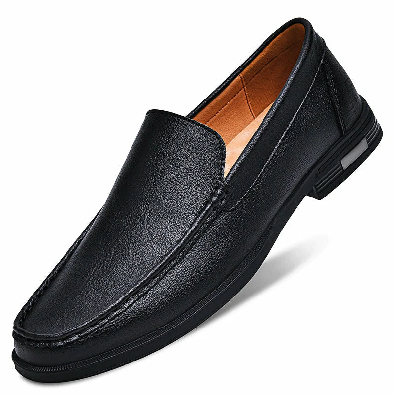 Italienische Herren-Loafer aus echtem Leder